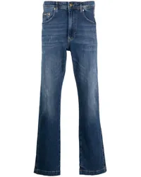 Versace Jeans Straight-Leg-Jeans mit Logo-Patch Blau