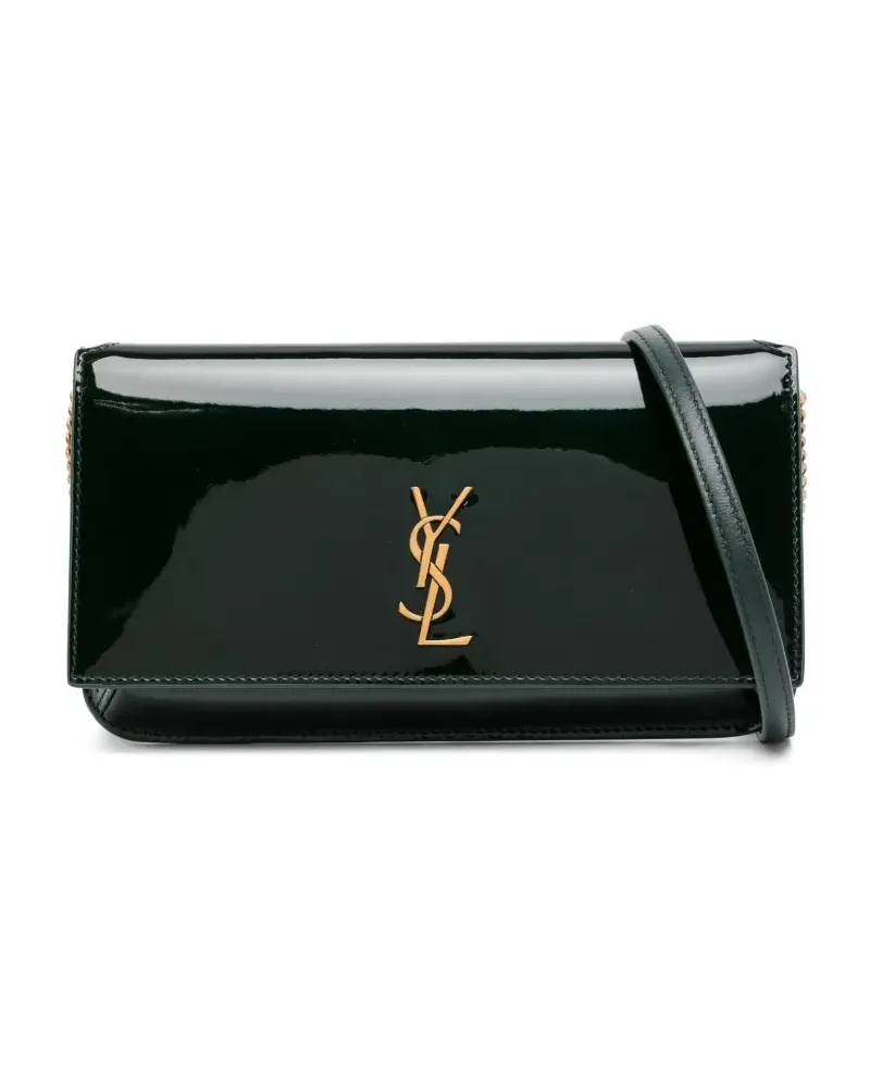 Saint Laurent Mini Handytasche mit Logo - Grün Grün