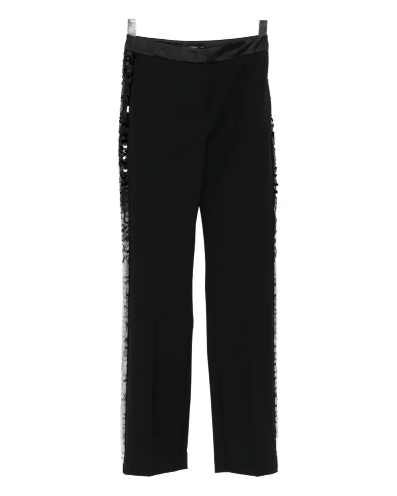Karl Lagerfeld Karl Studio degrade straight trousers - Schwarz Schwarz