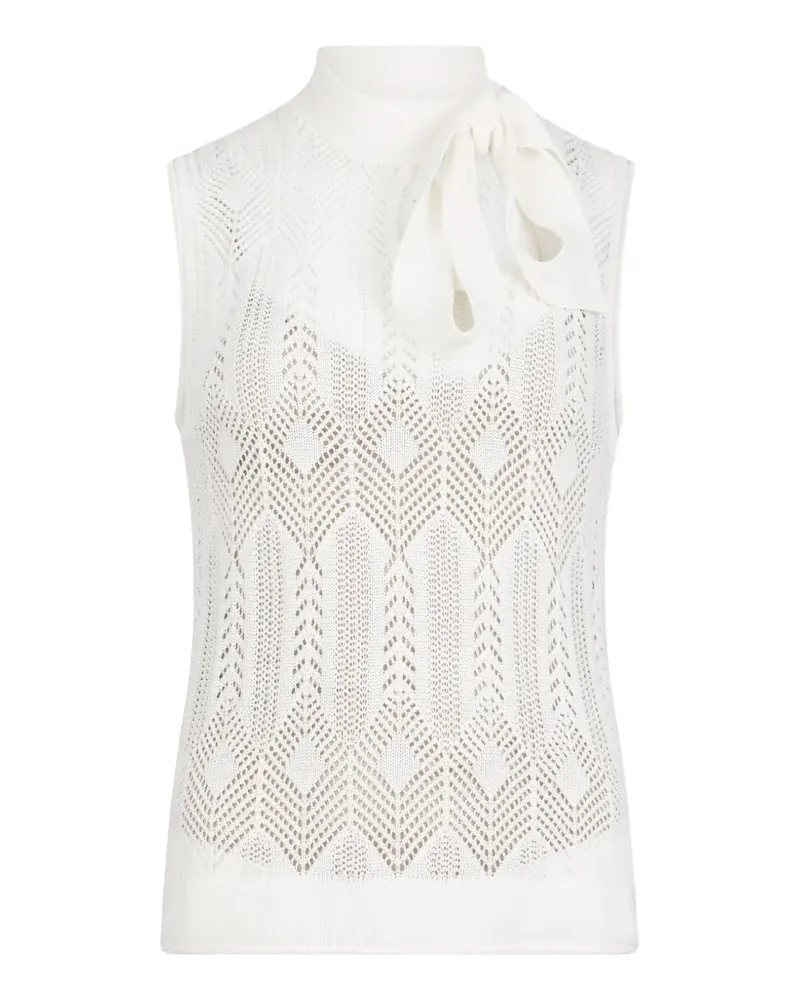 Liu Jo Gestricktes Oberteil mit Schleifenkragen - Nude Nude