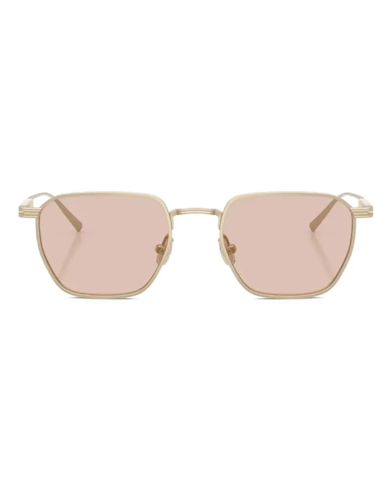Brunello Cucinelli Tyler Sonnenbrille mit geometrischem Gestell - Gold Gold