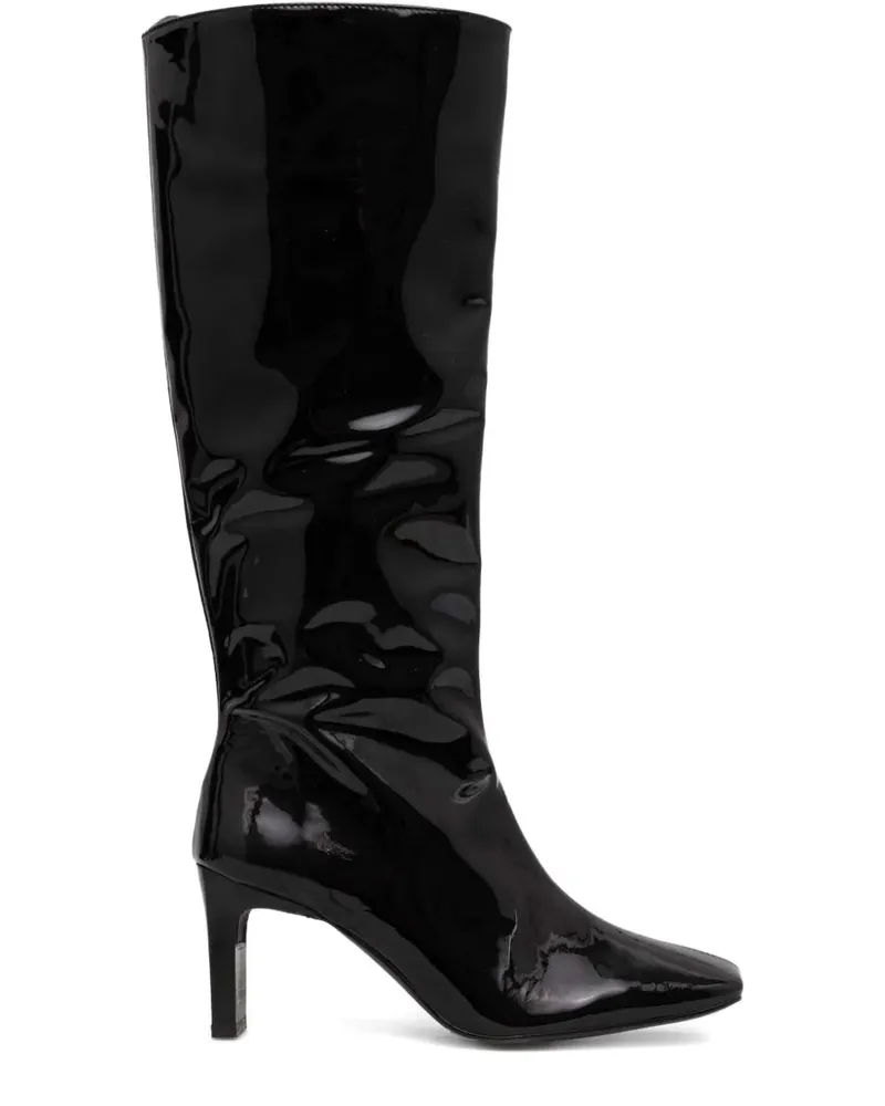 Alohas 75mm patent-leather knee-high boots - Schwarz Schwarz