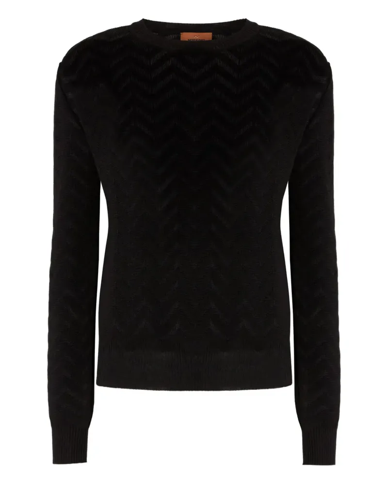 Missoni Pullover mit Zickzackmuster - Schwarz Schwarz