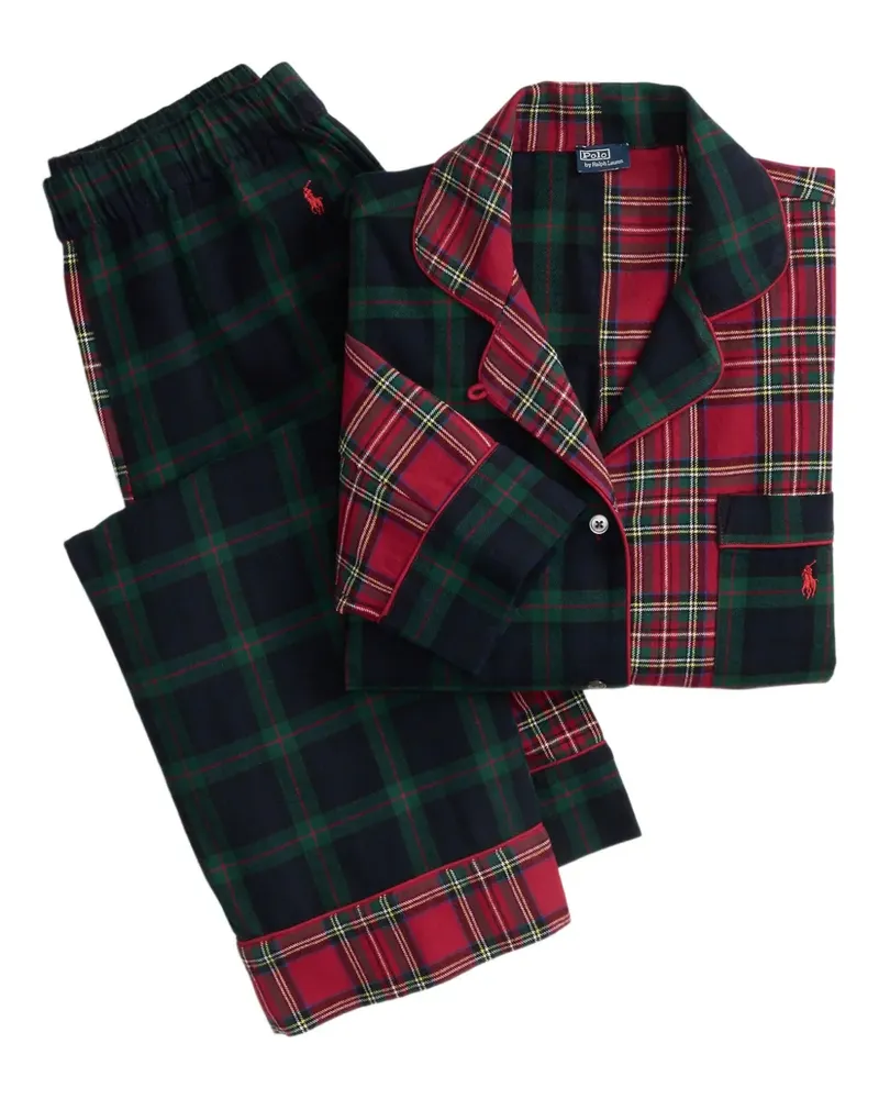 Ralph Lauren Pyjama mit Schottenkaromuster - Grün Grün