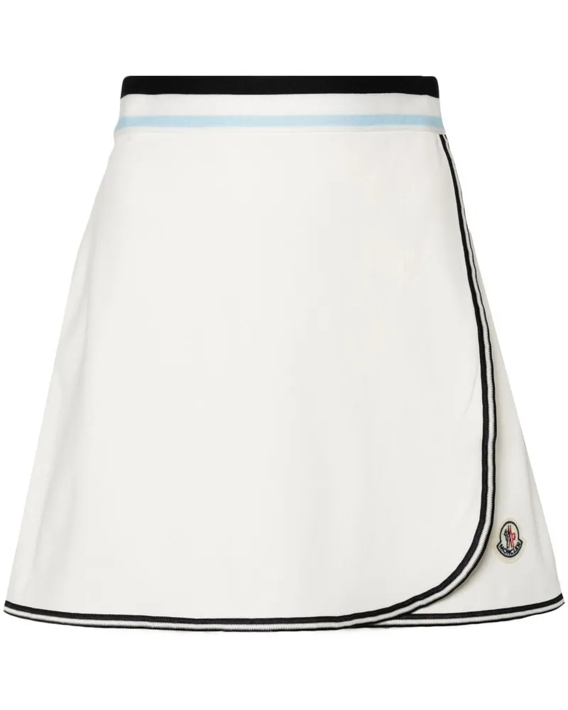 Moncler Minirock mit Logo - Weiß Weiß
