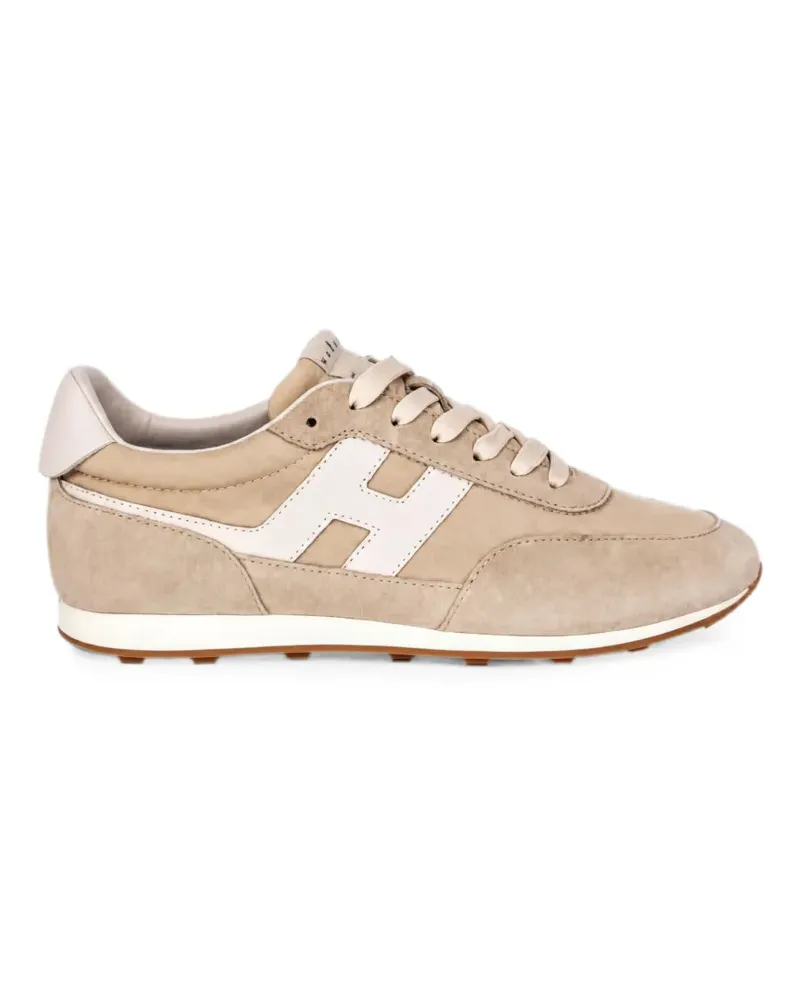 Hogan Sneakers mit Logo-Patch - Nude Nude