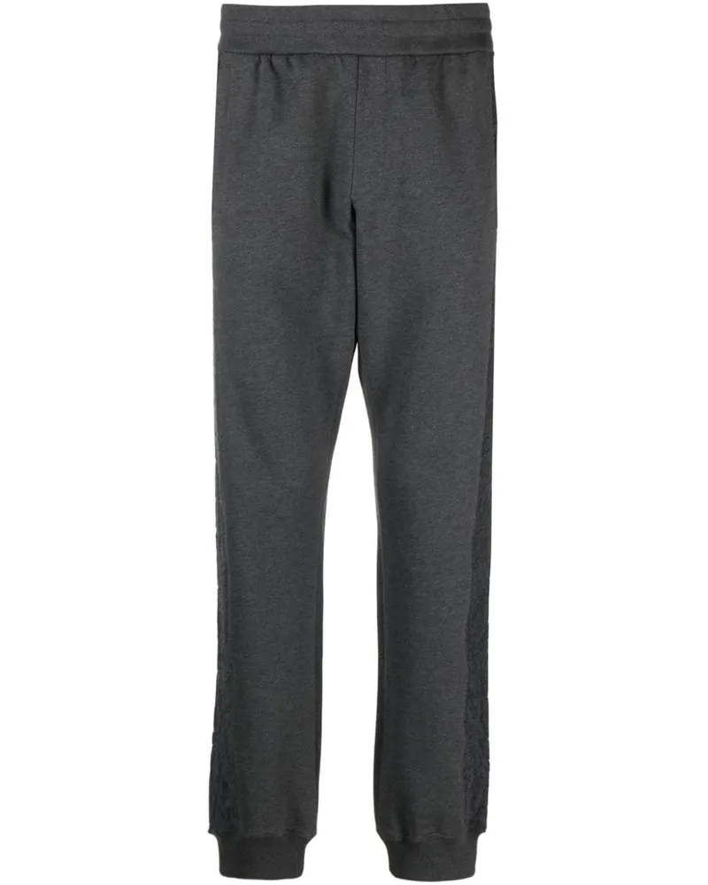 Versace Tapered-Jogginghose mit Barocco-Motiv - Grau Grau