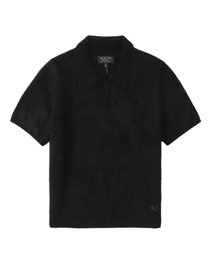 Rag & Bone short-sleeve polo top - Schwarz Schwarz