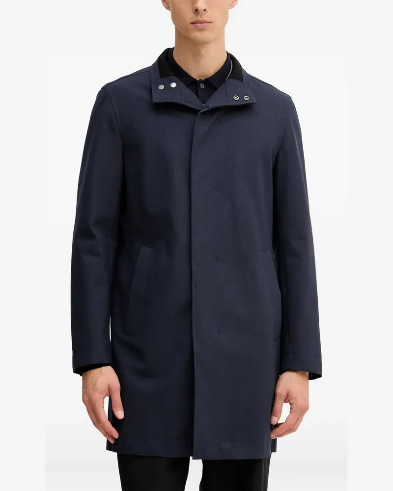 HUGO BOSS Mantel mit Stehkragen - Blau Blau