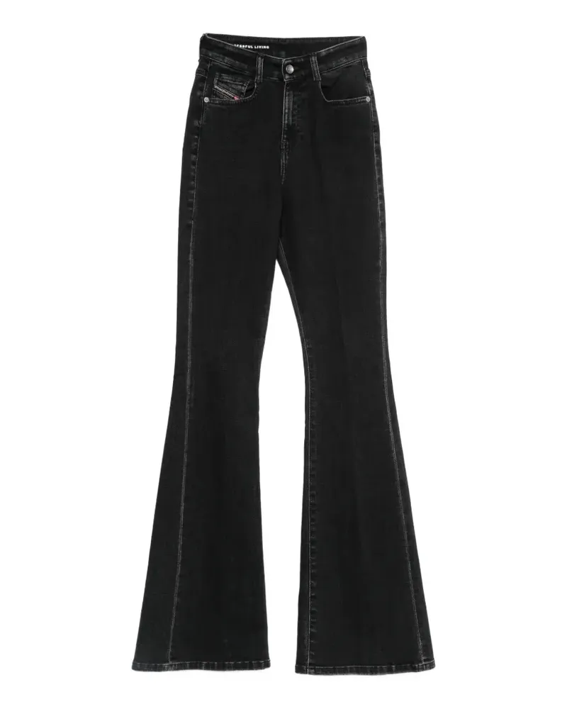 Diesel 1973 D-Partt high-waisted flared jeans - Schwarz Schwarz