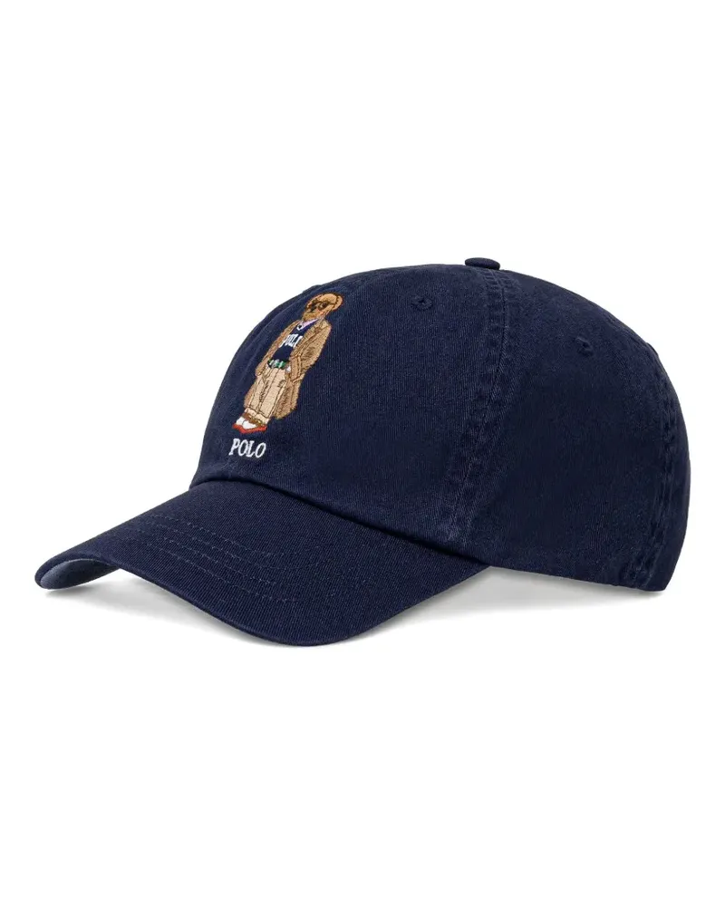 Ralph Lauren Baseballkappe mit Teddybär-Stickerei - Blau Blau