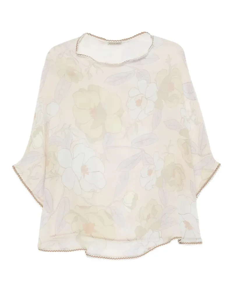 Faliero Sarti New Merlina floral-print blouse - Nude Nude