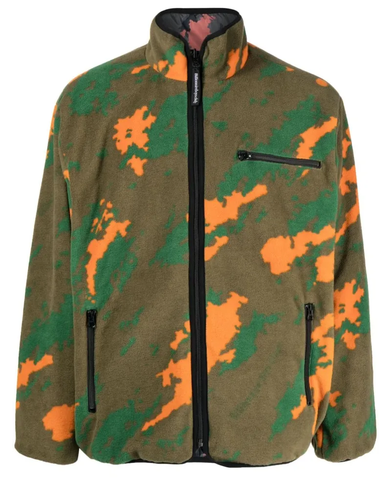 Billionaire Boys Club Wendbare Jacke mit Camouflagemuster Grün