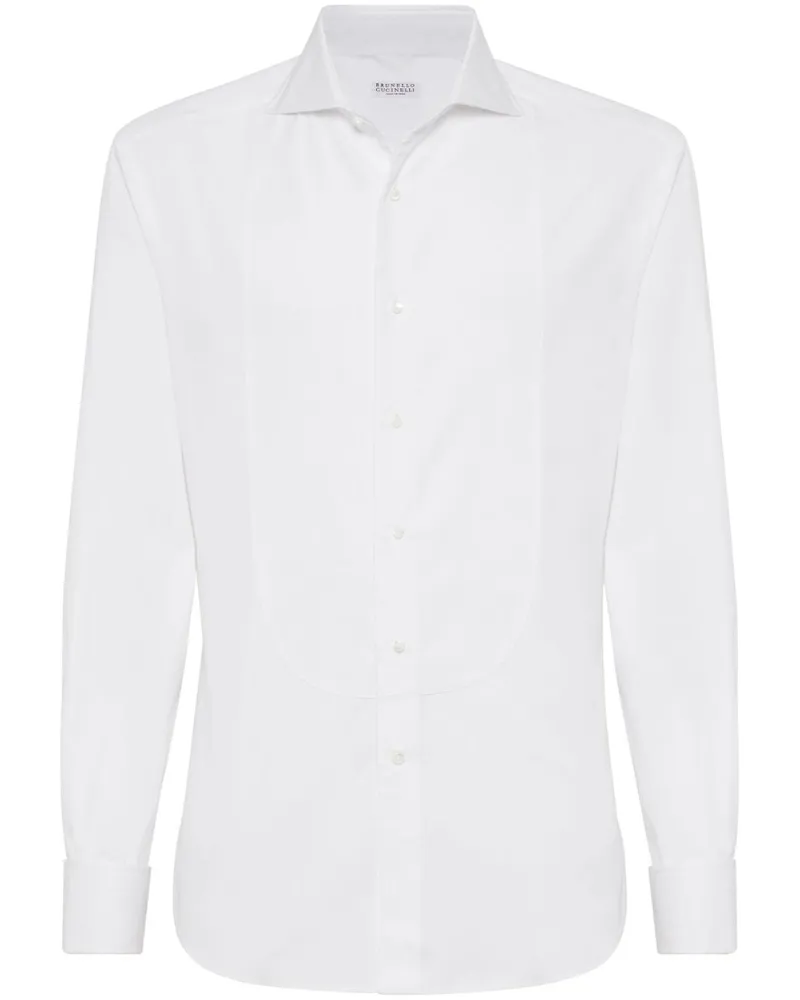 Brunello Cucinelli Hemd mit Latz - Weiß Weiß
