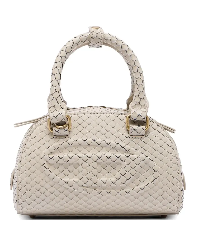 Diesel 1dr Dome snake-print tote bag - Nude Nude