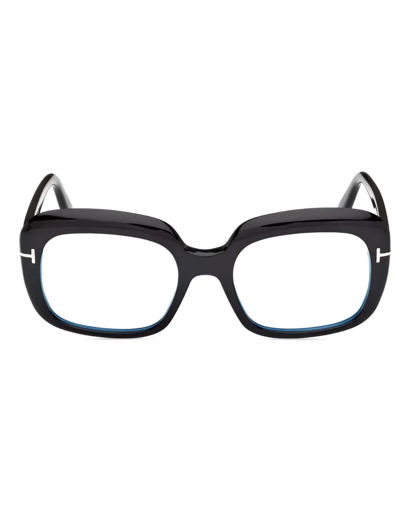 Tom Ford Brille mit geometrischem Gestell - Schwarz Schwarz