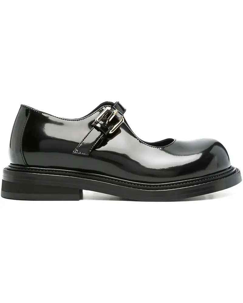 Moschino Lackleder-Pumps mit Schnallenverschluss - Schwarz Schwarz