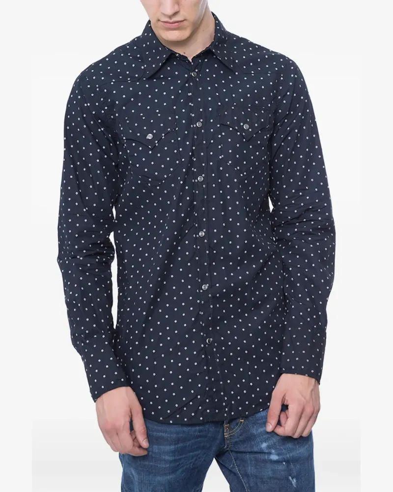 Dsquared2 patterned floral shirt - Blau Blau