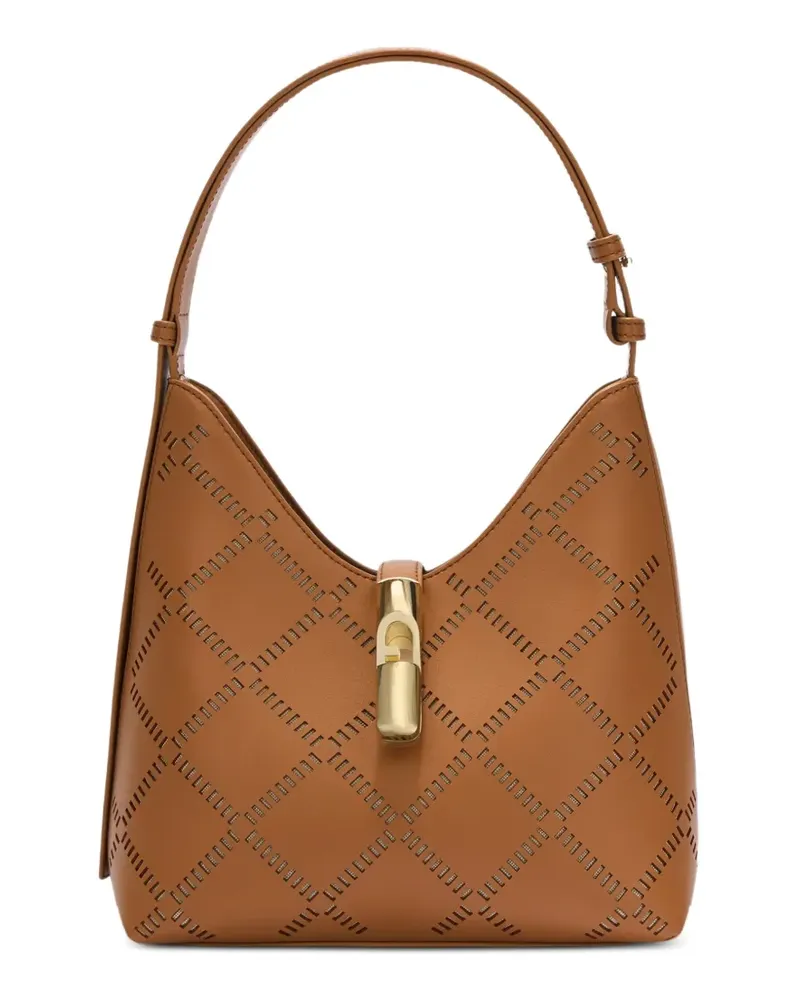 Furla Kleine Goccia Schultertasche - Braun Braun