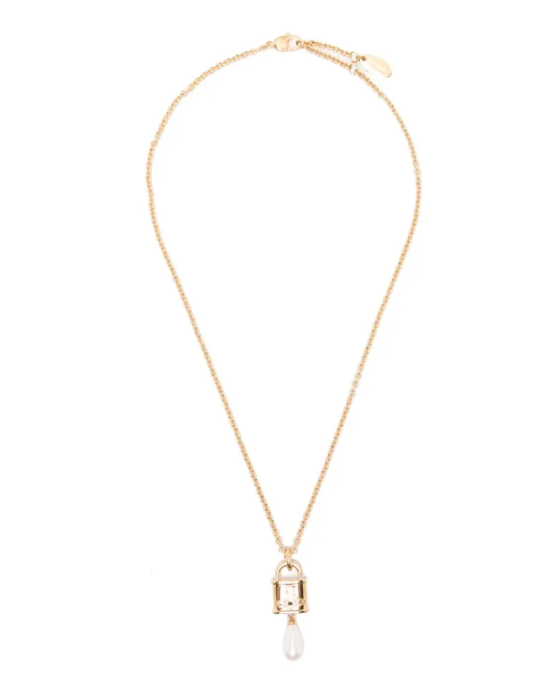 Vivienne Westwood Celestia Orb padlock necklace - Gold Gold