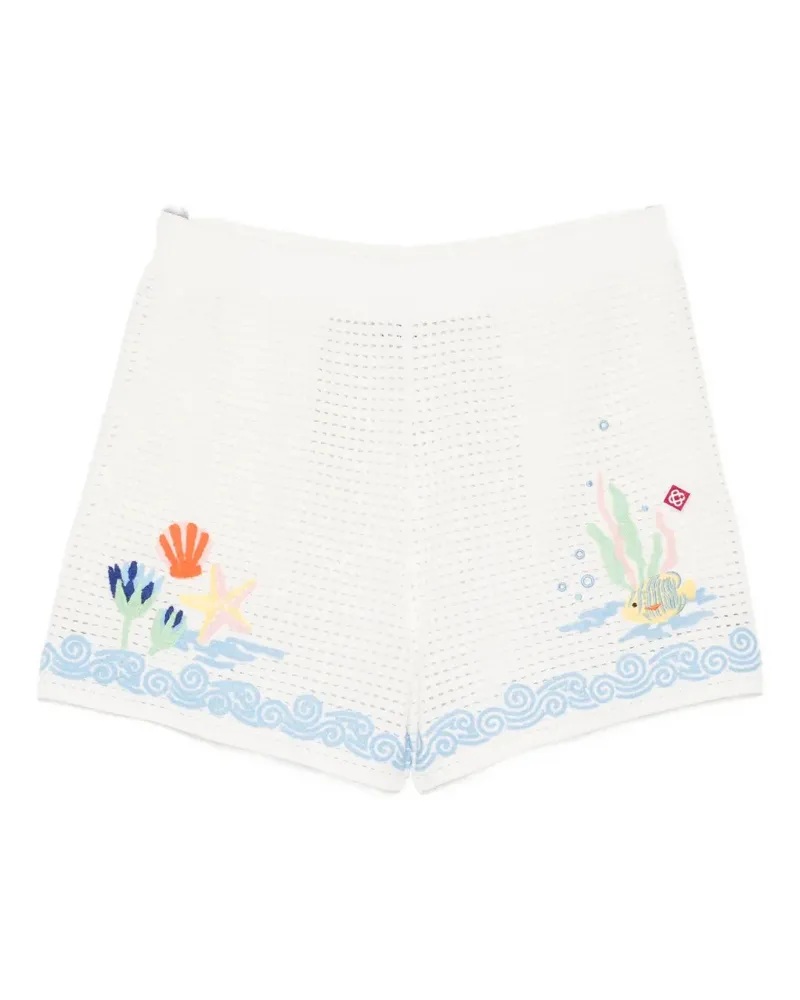 Casablanca Paris Oasis shorts - Weiß Weiß