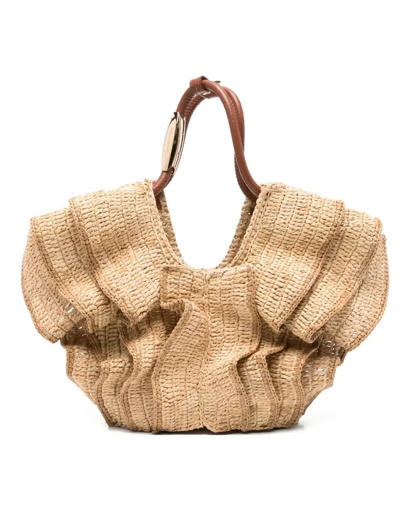 Zimmermann small Goldentime tote bag - Nude Nude