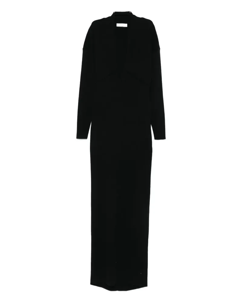 Entire Studios V-neck maxi dress - Schwarz Schwarz