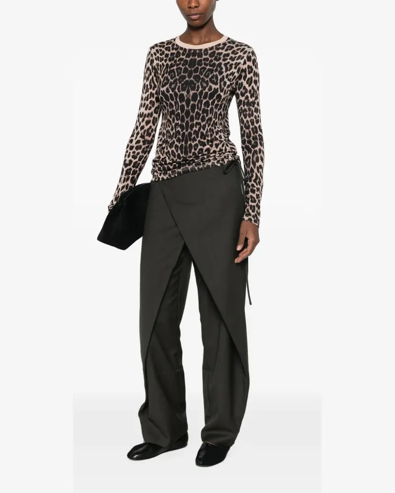 Baserange Langarmshirt mit Print - Nude Nude