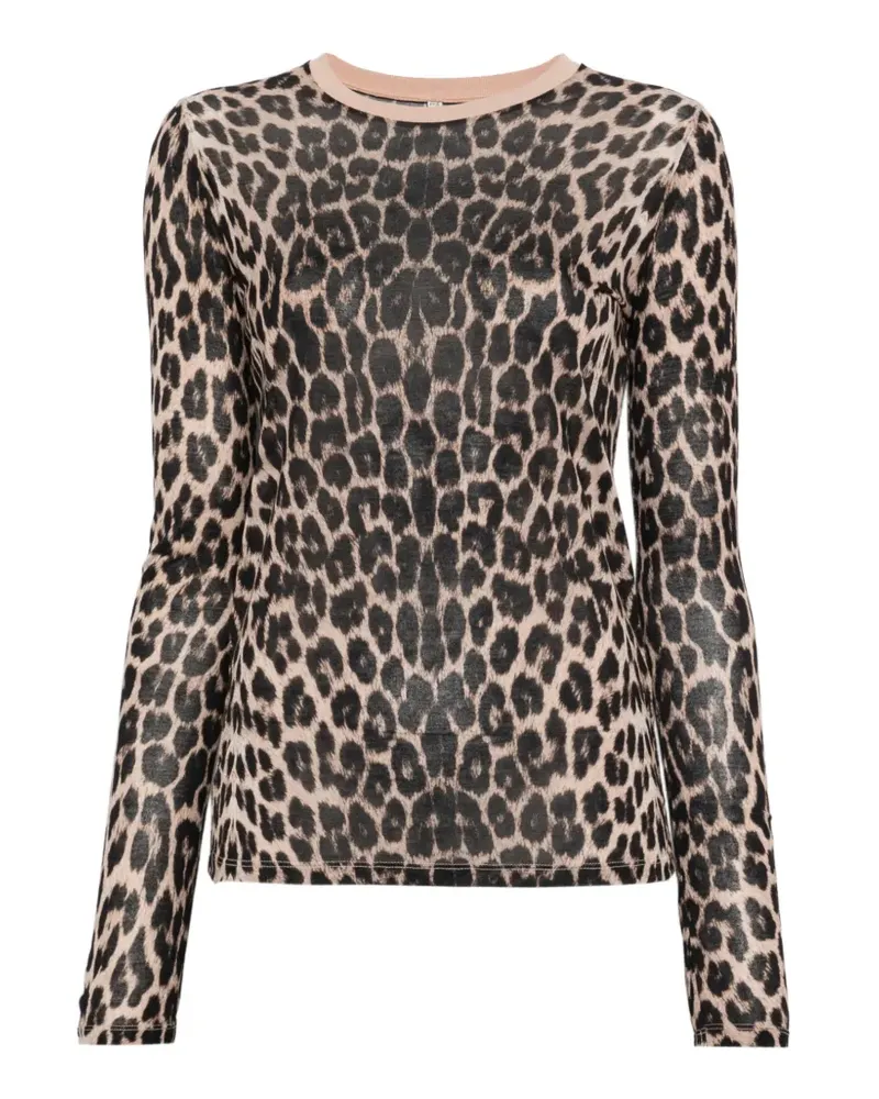 Baserange Langarmshirt mit Print - Nude Nude