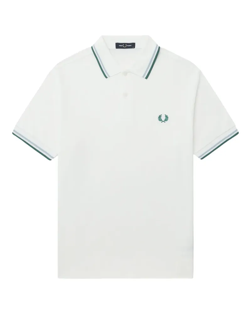 Fred Perry The Twin Tipped Poloshirt - Weiß Weiß