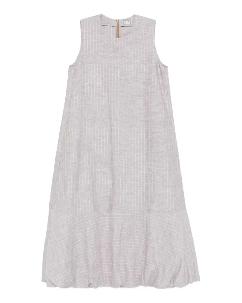 Max Mara Gestreiftes Minikleid - Nude Nude