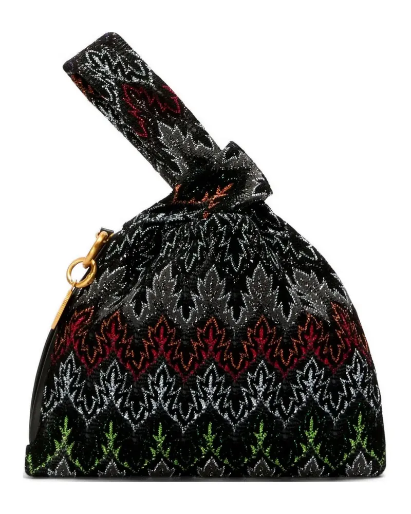 Missoni patterned tote bag - Schwarz Schwarz