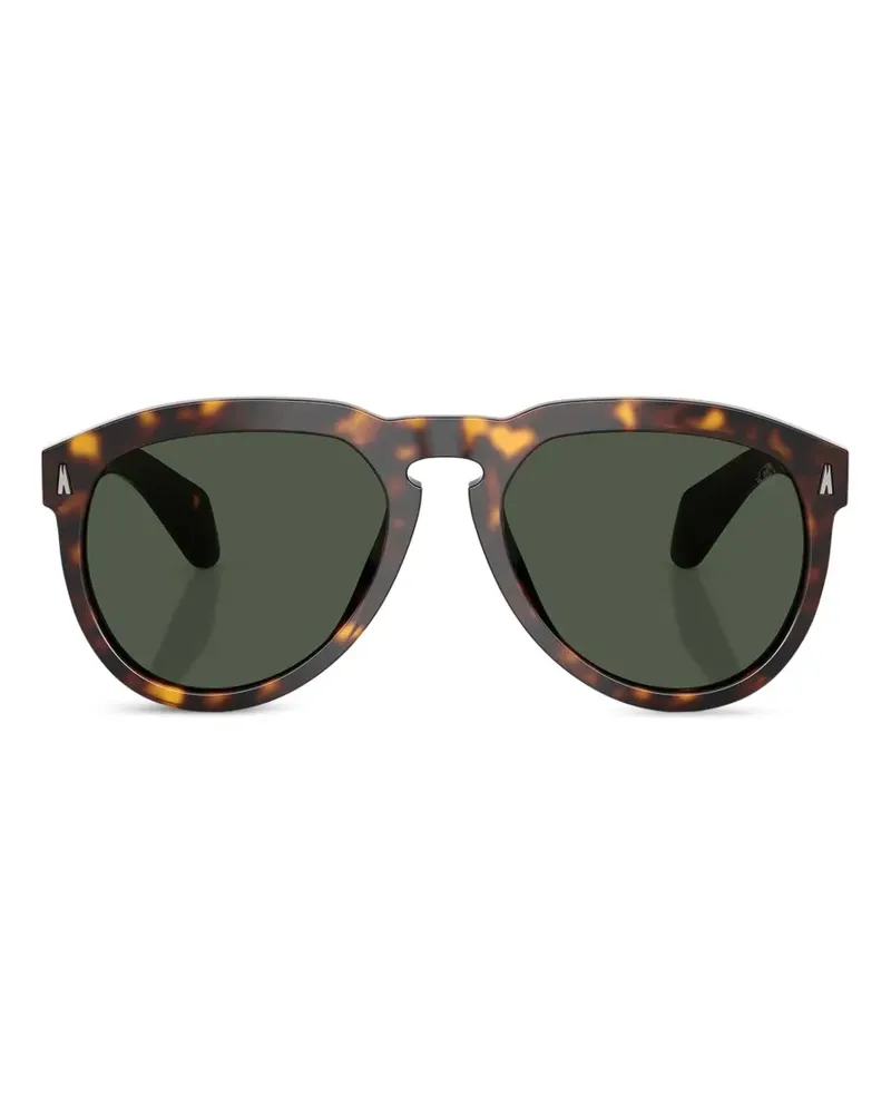 Moncler Runde Sonnenbrille - Braun Braun