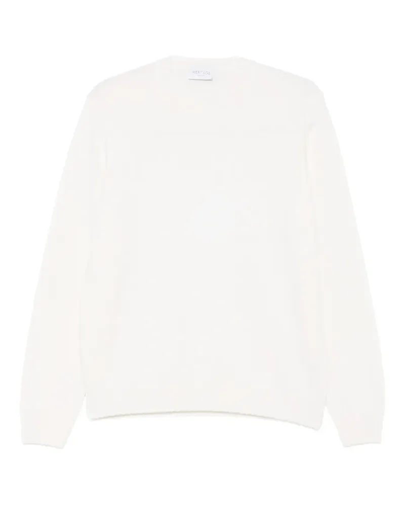 Heritage Pullover mit Rundhalsausschnitt - Weiß Weiß