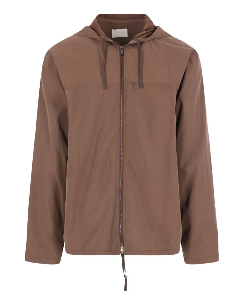 The Row hooded zip-up windbreaker jacket - Braun Braun