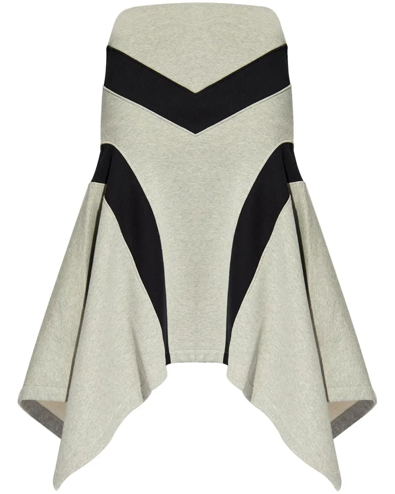 ATTICO Asymmetrischer Midirock - Grau Grau