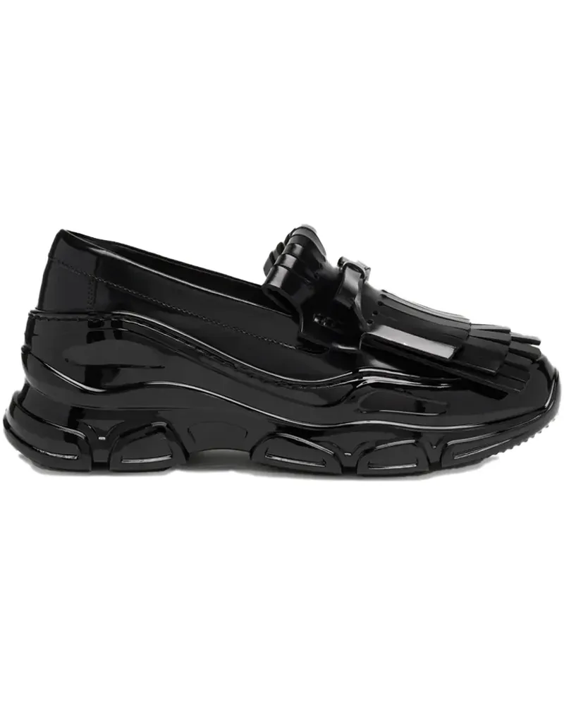 Simone Rocha Tracker-Loafer mit Fransen - Schwarz Schwarz