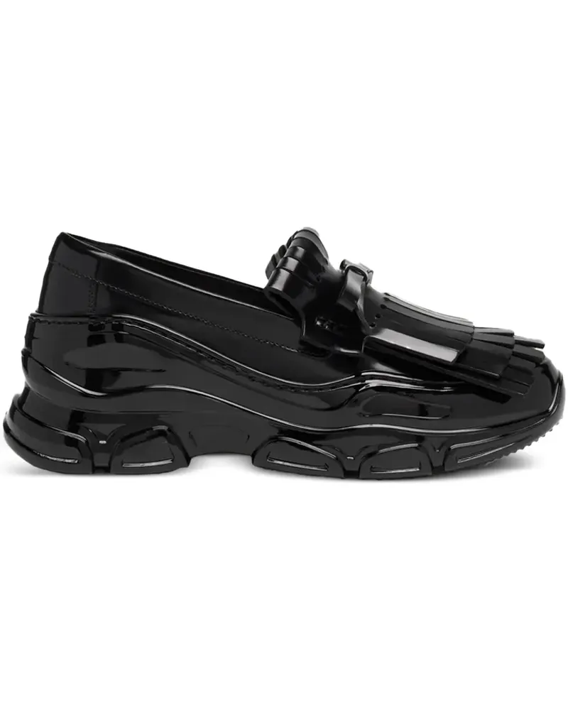 Simone Rocha fringe tracker loafers - Schwarz Schwarz