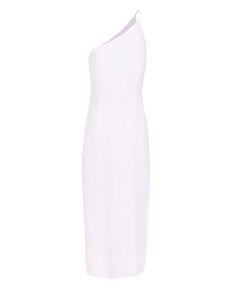 Lenny Niemeyer Asymmetrisches Midikleid aus Leinen - Weiß Weiß