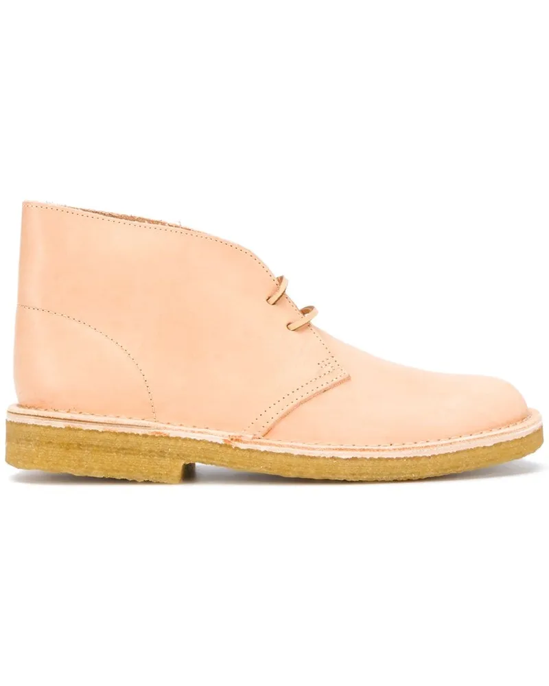 Clarks classic leather ankle boots - Nude Nude