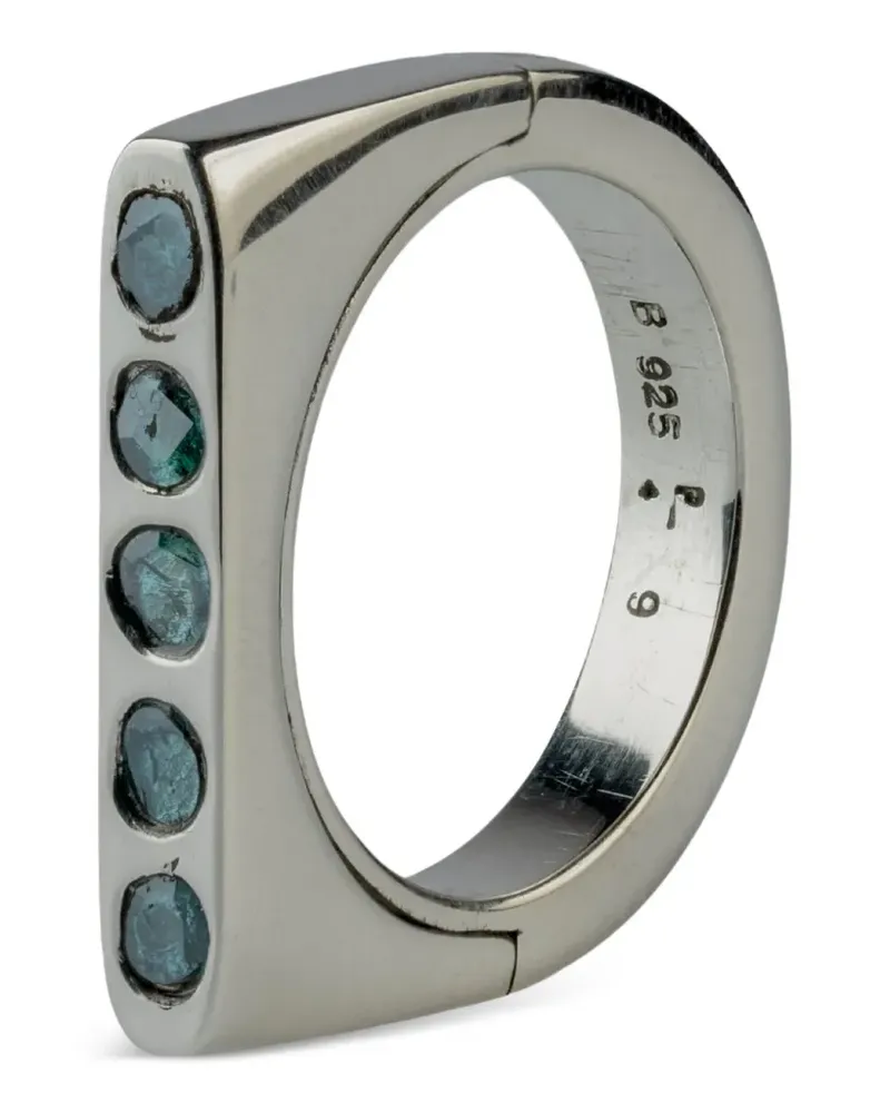 Parts Of Four Sistema Ring aus Sterlingsilber mit Diamant Silber