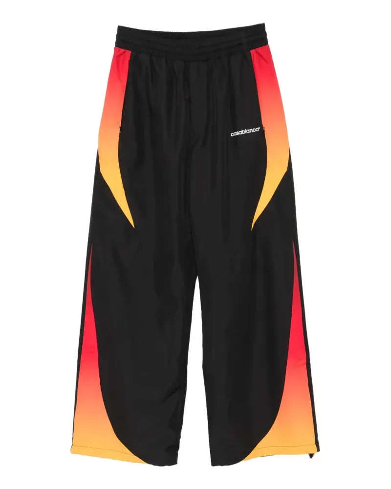 Casablanca Paris Jogginghose mit Logo-Print - Schwarz Schwarz