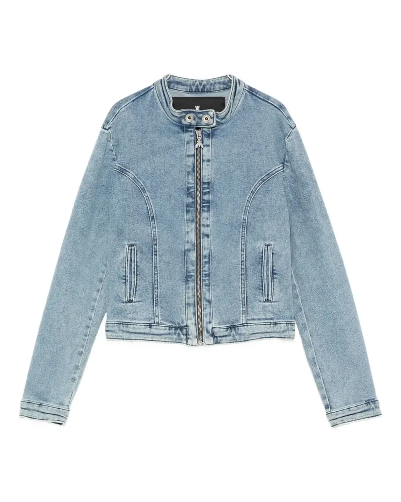 Patrizia Pepe Jeansjacke mit Reißverschluss - Blau Blau