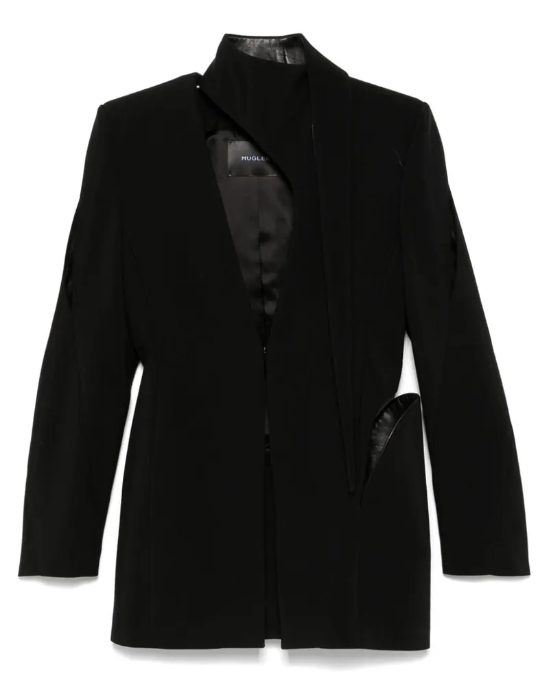 Thierry Mugler Blazer mit Cut-Out - Schwarz Schwarz