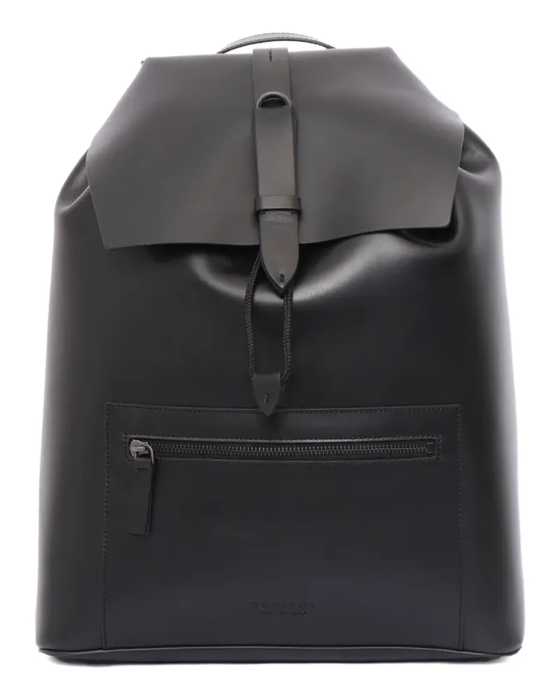 Orciani Alba Rucksack aus Leder - Schwarz Schwarz