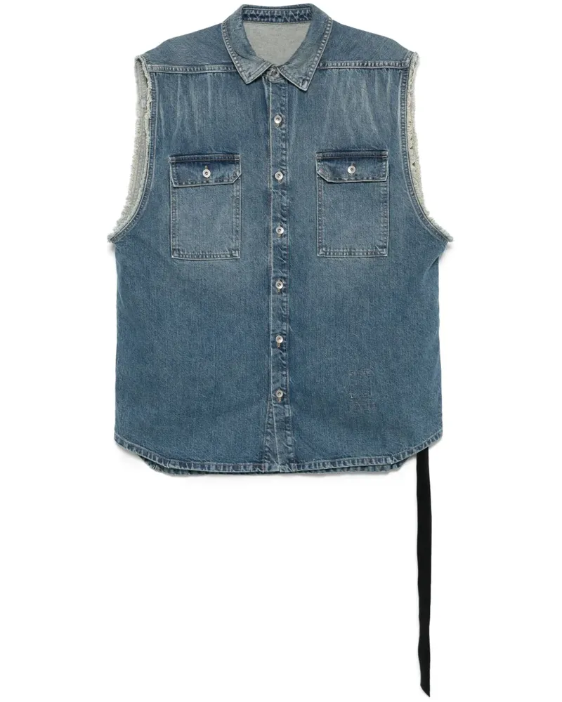 DRKSHDW by Rick Owens SL Tommy Jumbo Weste - Blau Blau