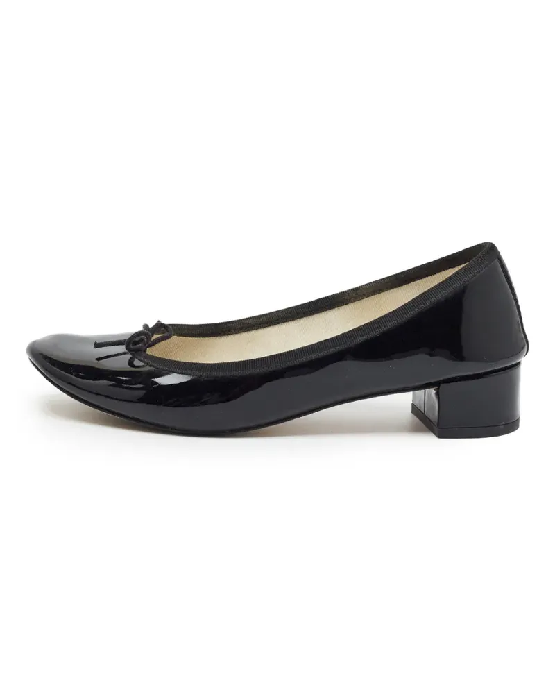 Repetto Pumps mit Schleife - Schwarz Schwarz