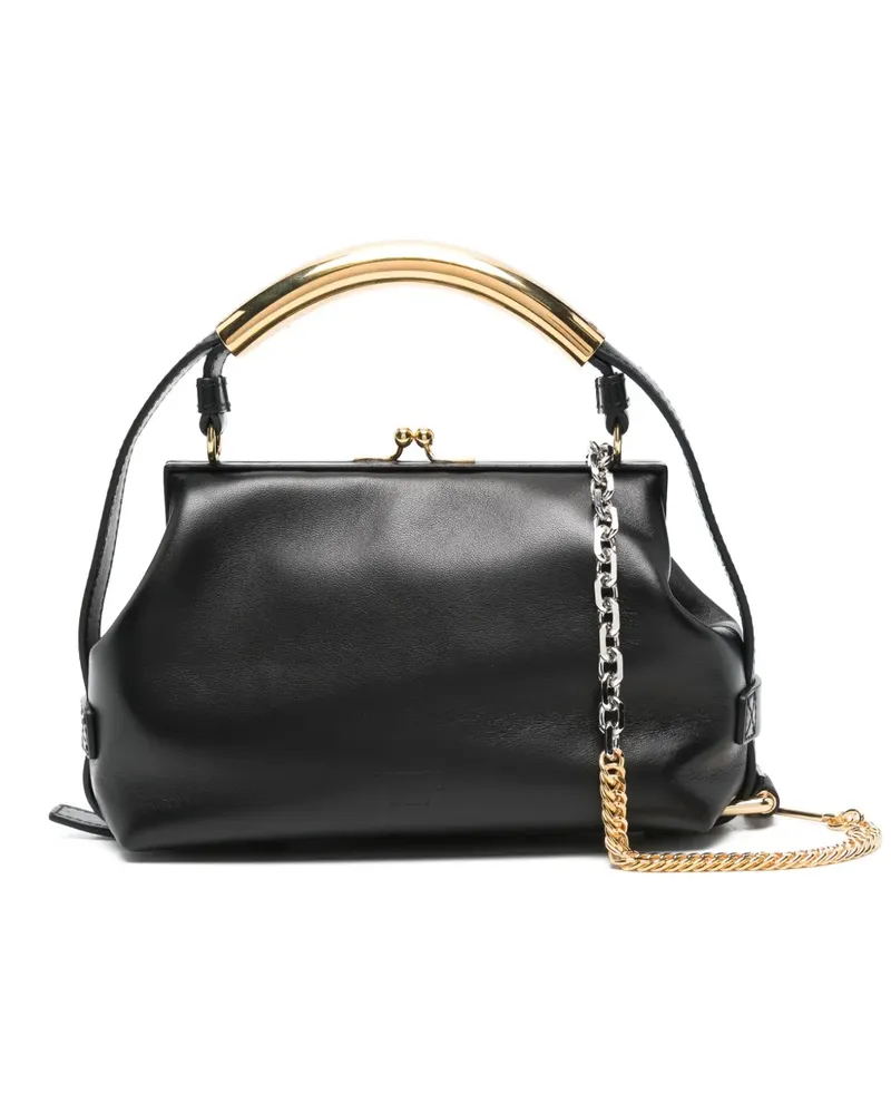 Moschino Handtasche aus Leder - Schwarz Schwarz