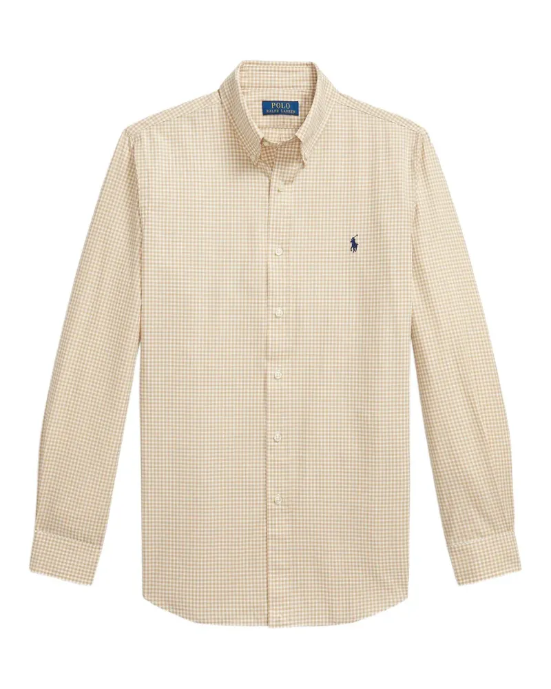 Ralph Lauren Custom Fit Hemd aus Vichy-Popeline - Nude Nude
