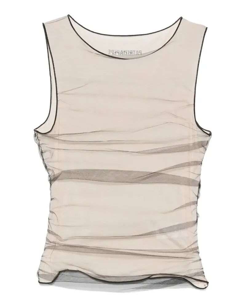 Patrizia Pepe ruched tank top - Nude Nude